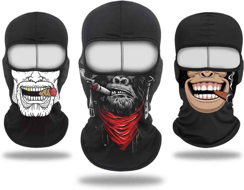 Cutewing Balaclava Mask 3D Print Full Face Mask Cooling Neck Gaiter Sun Protection Face Cover Mask Windproof Ski Mask - Image 1